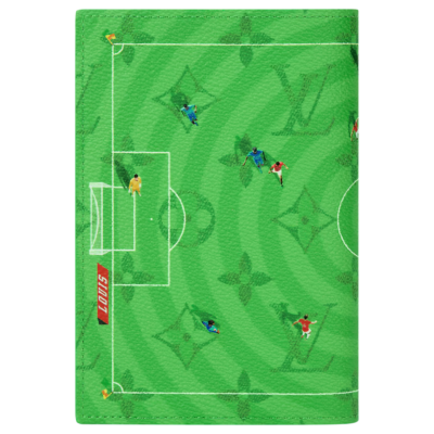 Обложка для паспорта Louis Vuitton Green Football купить в интернет-магазине Kicksmania