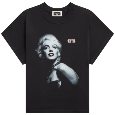 Футболка KITH x MARILYN MONROE SKIRT MULBERRY VINTAGE BLACK WOMEN купить в интернет-магазине Kicksmania