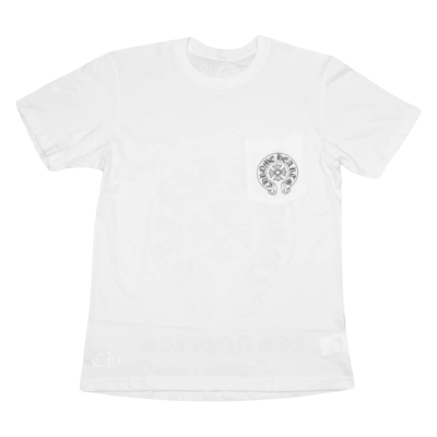 Футболка Chrome Hearts White Black Horseshoe Logo купить в интернет-магазине Kicksmania