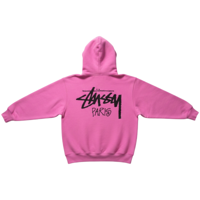 Толстовка Stussy Paris Pink купить в интернет-магазине Kicksmania