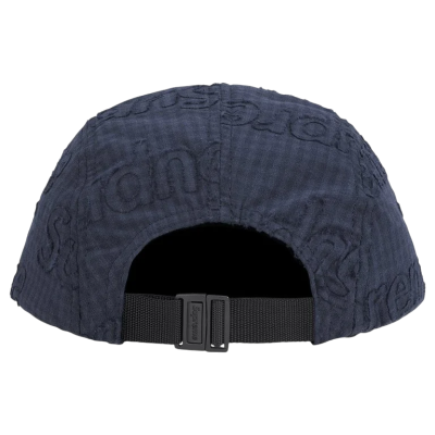 Кепка Supreme Monogram Gingham Navy купить в интернет-магазине Kicksmania