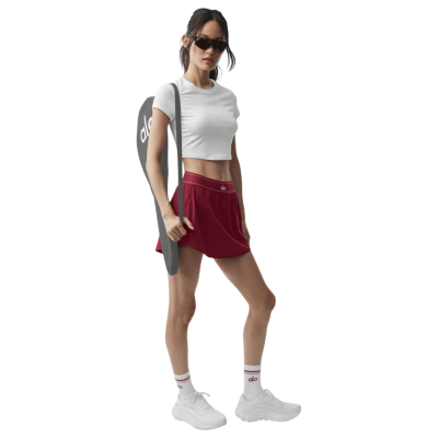 Теннисная юбка Alo Yoga Match Point Summer Romance Red купить в интернет-магазине Kicksmania