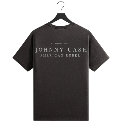 Футболка KITH JOHNNY CASH AMERICAN FLAG VINTAGE BLACK купить в интернет-магазине Kicksmania