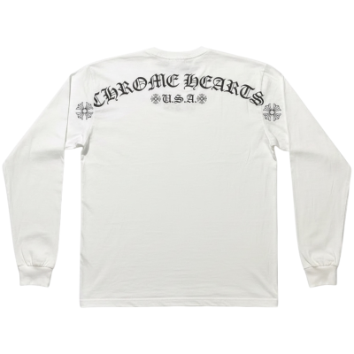 Лонгслив Chrome Hearts White USA купить в интернет-магазине Kicksmania