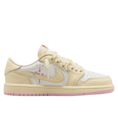 Кроссовки Travis Scott x Air Jordan 1 Low OG Shy Pink Kids купить в интернет-магазине Kicksmania — фото 3