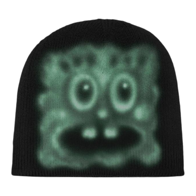 Шапка Cactus Jack by Travis Scott x Spongebob Bikini Bottom Beanie Black купить в интернет-магазине Kicksmania — фото 2