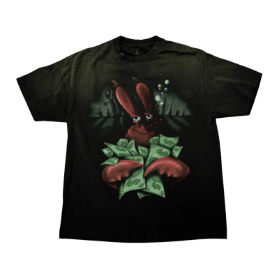 Кроссовки Cactus Jack By Travis Scott x Spongebob Money Tee Black купить в интернет-магазине Kicksmania