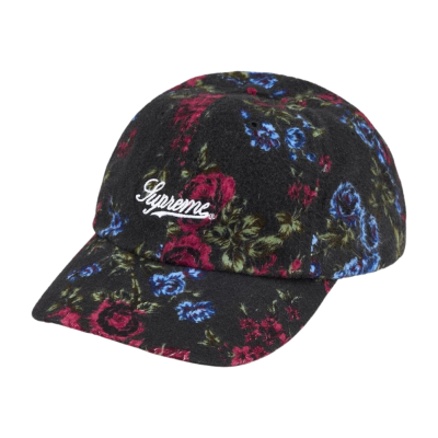 Кепка Supreme Floral Flannel 6-Panel Black купить в интернет-магазине Kicksmania