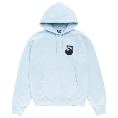 Толстовка Stussy 8-Ball Light Blue купить в интернет-магазине Kicksmania