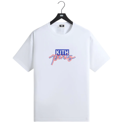Футболка KITH PARIS BOX LOGO WHITE купить в интернет-магазине Kicksmania