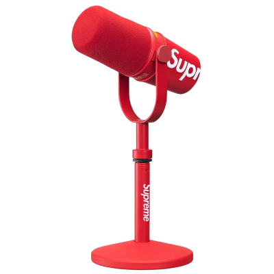 Микрофон Supreme x Shure MV7 Red купить в интернет-магазине Kicksmania