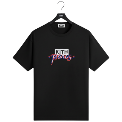 Футболка KITH PARIS BOX LOGO BLACK купить в интернет-магазине Kicksmania
