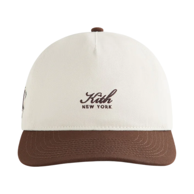 Кепка KITH TWO TONE CREST PINCH CROWN BIEGE BROWN купить в интернет-магазине Kicksmania