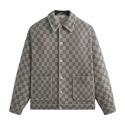 РУБАШКА KITH BOUCLE PLAID BOXY COLLARED OVERSHIRT купить в интернет-магазине Kicksmania