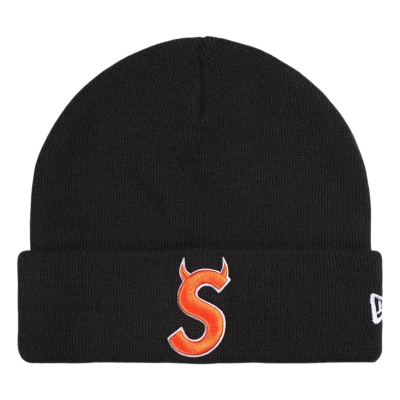 Шапка Supreme New Era Devil S logo Black купить в интернет-магазине Kicksmania
