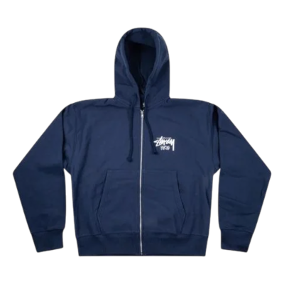 Толстовка Stussy Paris Zip Navy купить в интернет-магазине Kicksmania