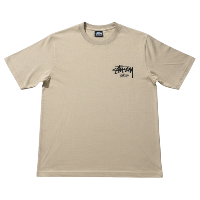 Футболка Stussy Paris Beige купить в интернет-магазине Kicksmania