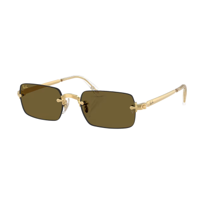 Очки Ray Ban x Asap Rocky Rimless Gold Dark Brown купить в интернет-магазине Kicksmania — фото 2