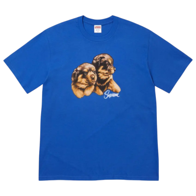 Футболка SUPREME PUPPIES BLUE купить в интернет-магазине Kicksmania