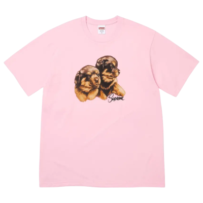 Футболка SUPREME PUPPIES PINK купить в интернет-магазине Kicksmania