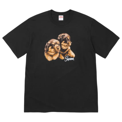 Футболка SUPREME PUPPIES BLACK купить в интернет-магазине Kicksmania
