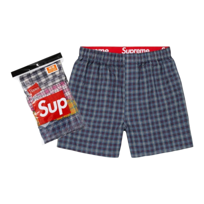 Набор Боксеров SUPREME HANES PLAID 4-Pack купить в интернет-магазине Kicksmania