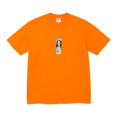 Футболка Supreme Prayer Card Box Logo Orange купить в интернет-магазине Kicksmania