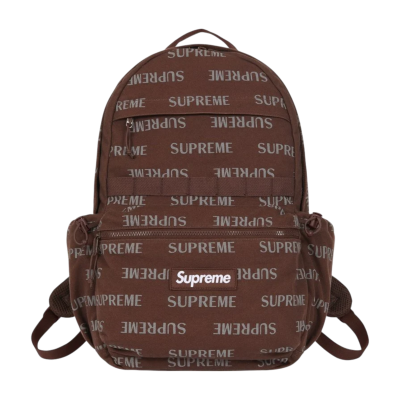 Рюкзак Supreme Logo Brown купить в интернет-магазине Kicksmania