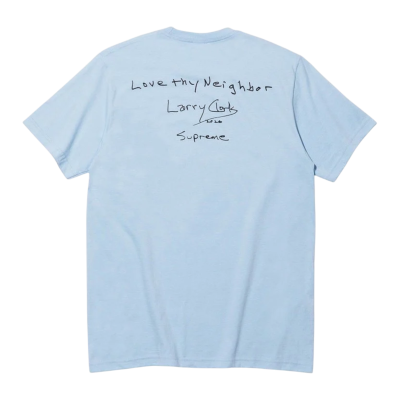 Футболка Supreme x Larry Clark Neighbor Powder Blue купить в интернет-магазине Kicksmania — фото 2