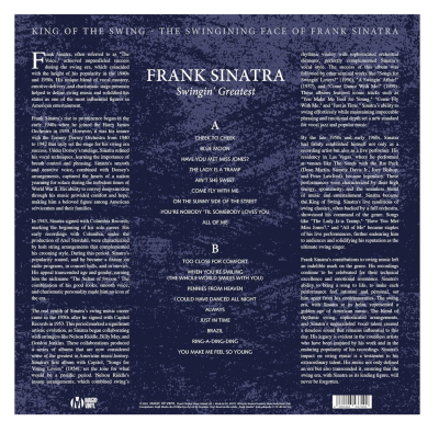 Виниловая Пластинка Frank Sinatra Swingin' Greatest Limited Edition 180g Swirl купить в интернет-магазине Kicksmania — фото 2