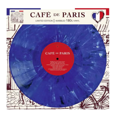Виниловая Пластинка Various Artists Café De Paris Limited Edition Blue Marbled 180g купить в интернет-магазине Kicksmania