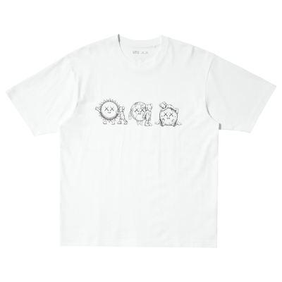 Футболка Kaws x Uniqlo Universe UT Graphic White Black купить в интернет-магазине Kicksmania