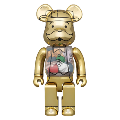 Bearbrick Monopoly Gold 400% купить в интернет-магазине Kicksmania
