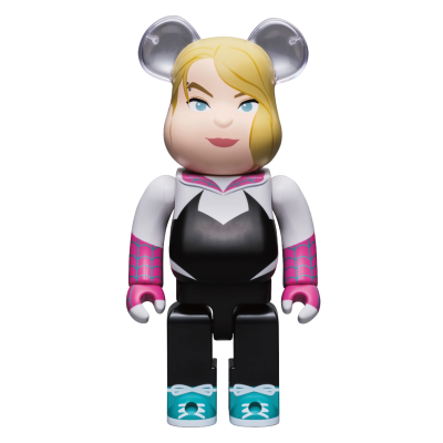 BearBrick Spider-Man Across the Spider-Verse Spider-Gwen (Type-A) 400% купить в интернет-магазине Kicksmania