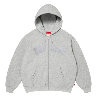 Толстовка Supreme Arc Thermal Lined Zip Up Grey купить в интернет-магазине Kicksmania