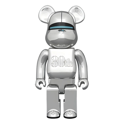 BearBrick Sorayama 30th Ann Silver 400% купить в интернет-магазине Kicksmania