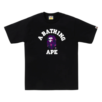 Футболка Bape Camo College Black купить в интернет-магазине Kicksmania