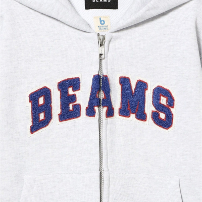 Толстовка Beams KIDS Basic Ash ZIP Grey купить в интернет-магазине Kicksmania — фото 3