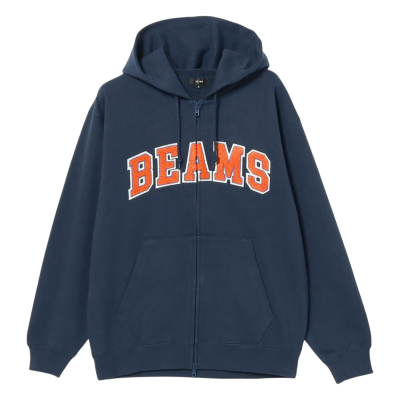 Толстовка Beams Basic ZIP Navy купить в интернет-магазине Kicksmania