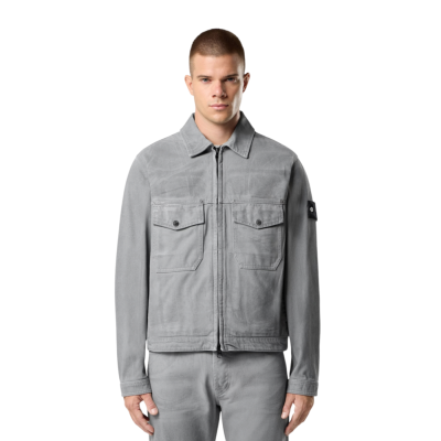 Джинсовая Куртка STONE ISLAND CORRODED REFLECTIVE LIGHT BULL DENIM-TC GREY купить в интернет-магазине Kicksmania — фото 3