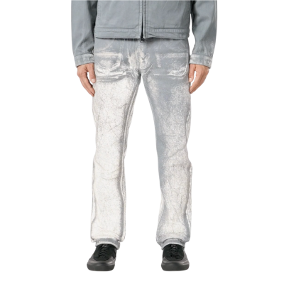 Джинсы STONE ISLAND CORRODED REFLECTIVE LIGHT BULL DENIM-TC GREY купить в интернет-магазине Kicksmania — фото 3