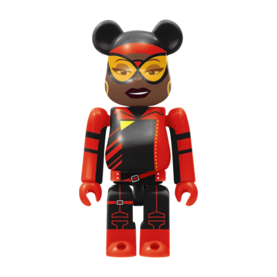 Брелок BearBrick Spider-Man Across the Spider-Verse 100% #7 купить в интернет-магазине Kicksmania