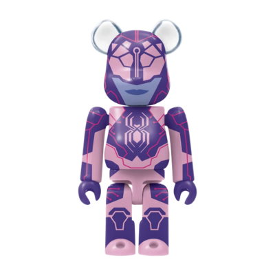 Брелок BearBrick Spider-Man Across the Spider-Verse 100% #14 купить в интернет-магазине Kicksmania
