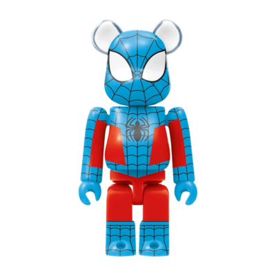 Брелок BearBrick Spider-Man Across the Spider-Verse 100% #18 купить в интернет-магазине Kicksmania