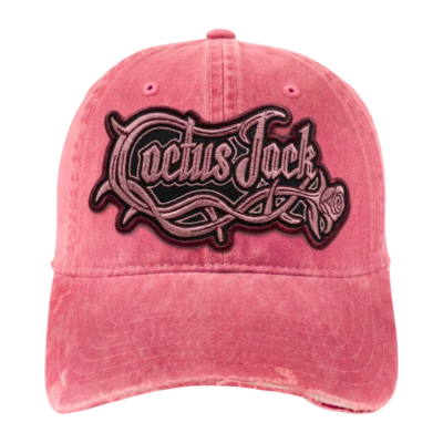 Кепка Cactus Jack Distressed Pink Patch Logo купить в интернет-магазине Kicksmania