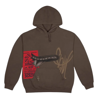Толстовка Travis Scott Cactus Jack Grin Brown купить в интернет-магазине Kicksmania