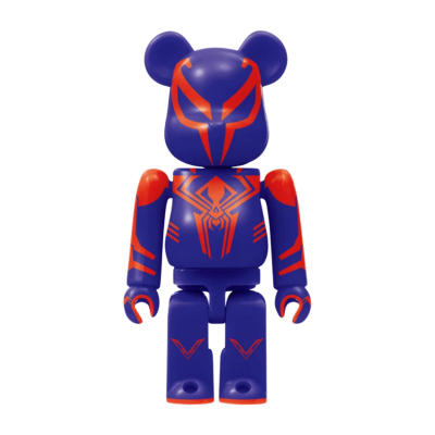 Брелок BearBrick Spider-Man Into the Spider-Verse 100% купить в интернет-магазине Kicksmania