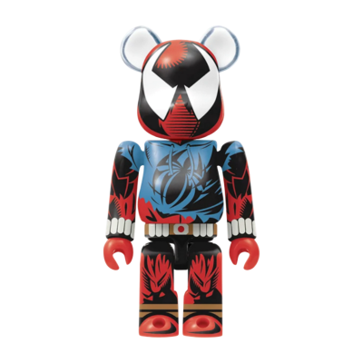 Брелок BearBrick Spider-Man Into the Spider-Verse 100% купить в интернет-магазине Kicksmania