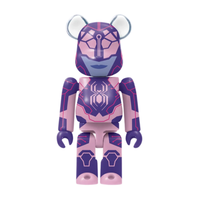 Брелок BearBrick Spider-Man Into the Spider-Verse 100% купить в интернет-магазине Kicksmania