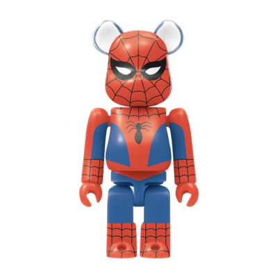 Брелок BearBrick Spider-Man Into the Spider-Verse 100% купить в интернет-магазине Kicksmania